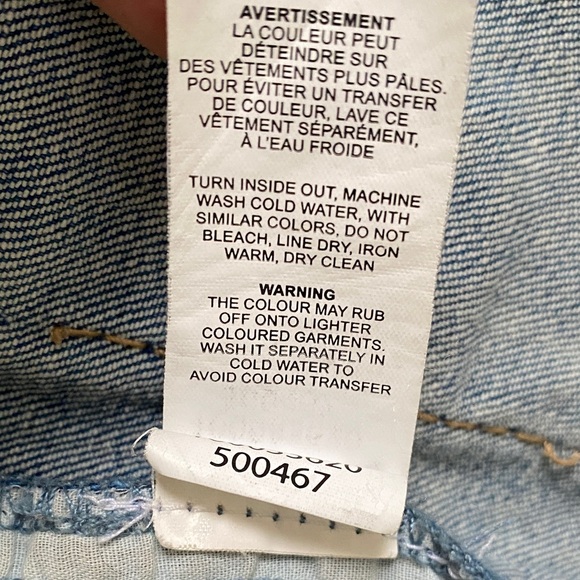 Garage Blue Denim Jean Jacket, XS - Picture 9 of 9